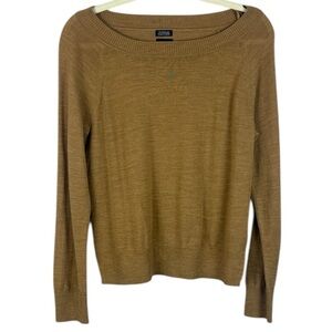GAP Tan Soft 100% Merino Wool Boat Neck Small Petite Sweater